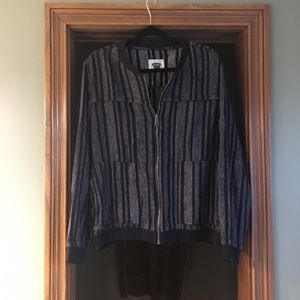 Old Navy black and white stripped jacket